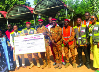 Office national de sécurisation des sites miniers: 50 millions FCFA à Faso Mêbo