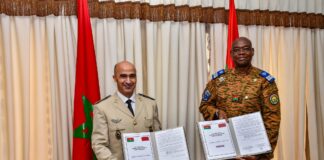 Coopération militaire: le Burkina Faso et le Royaume du Maroc renforcent leur partenariat