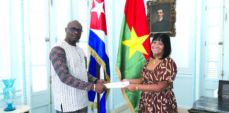 Cuba: l’ambassadeur Adams Medah remet les copies figurées de ses lettres de créance