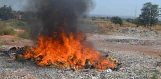 Lutte contre la fraude à Bobo-Dioulasso : plus de 15 tonnes de produits prohibés réduits en cendre