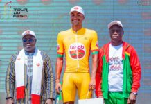 Tour du Faso 4e étape:  le Malien Diamouténé vainqueur à Diébougou, Paul Daumont intouchable en Jaune