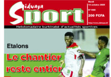 Une Sidwaya Sport du 14-10-2025