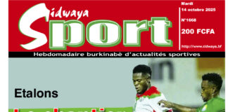 Une Sidwaya Sport du 14-10-2025
