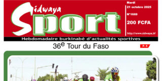 Une Sidwaya Sport du 21-10-2025
