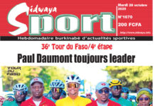 Une Sidwaya Sport du 28-10-2025