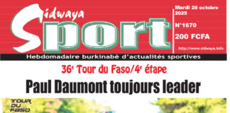 Une Sidwaya Sport du 28-10-2025