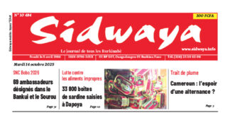 Une Sidwaya du 14-10-2025