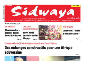 Une Sidwaya du 14-10-2025