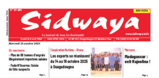 Une Sidwaya du 15-10-2025