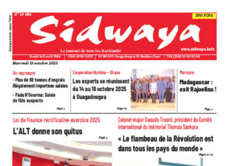 Une Sidwaya du 15-10-2025