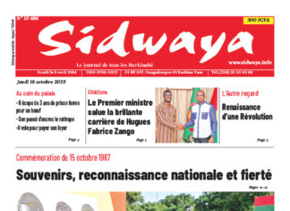 Une Sidwaya du 16-10-2025
