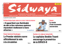 Une Sidwaya du du 20-10-2025
