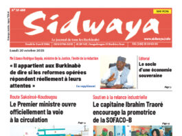 Une Sidwaya du du 20-10-2025