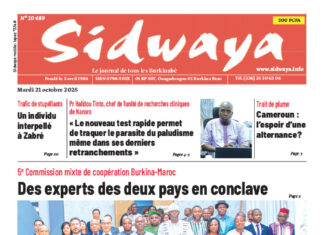 Une Sidwaya du 21-10-2025