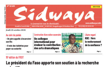 Une Sidwaya du 23-10-2025