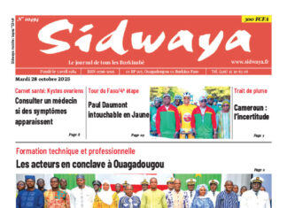 Une Sidwaya du 28-10-2025