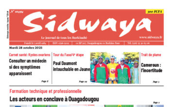 Une Sidwaya du 28-10-2025