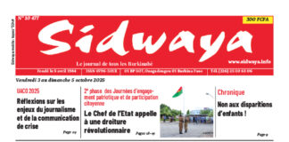 Une Sidwaya du 03 au 05-10-2025
