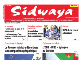 Une Sidwaya du 08-10-2025