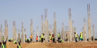 Construction d’un amphithéâtre et d’un bloc pédagogique à Tenkodogo : Le taux d’exécution estimé à 29% à 5 mois de la fin des travaux