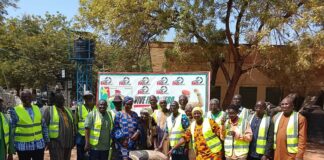 Initiative présidentielle Faso Mêbo: l’association des retraités de la SONABEL apporte 10 tonnes de ciment