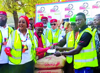 Initiative présidentielle Faso Mêbo : les Afrodescendants apportent 23 tonnes de ciment