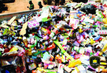 Marché central de Ouagadougou: 5 tonnes de produits pharmaceutiques prohibés saisies