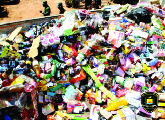 Marché central de Ouagadougou: 5 tonnes de produits pharmaceutiques prohibés saisies