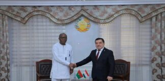Coopération Burkina-Tadjikistan: l’ambassadeur Ludovic Tapsoba présente ses lettres de créance