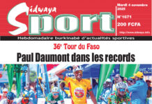 Une Sidwaya Sport du 04-11-2025