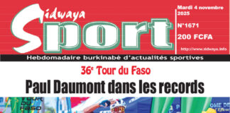 Une Sidwaya Sport du 04-11-2025