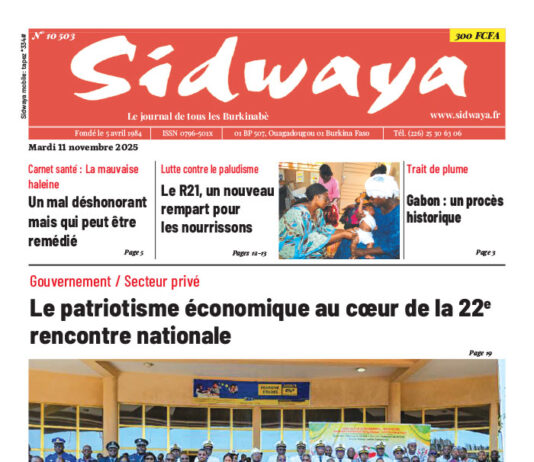 Une Sidwaya du 11-11-2025