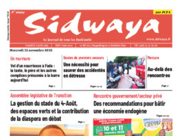 Une Sidwaya du 12-11-2025