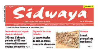 Une Sidwaya du 14 au 16-11-2025