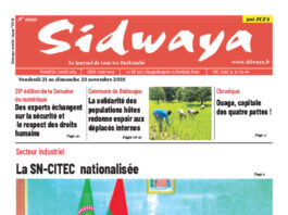 Une Sidwaya du 21 au 23-11-2025