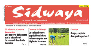 Une Sidwaya du 21 au 23-11-2025