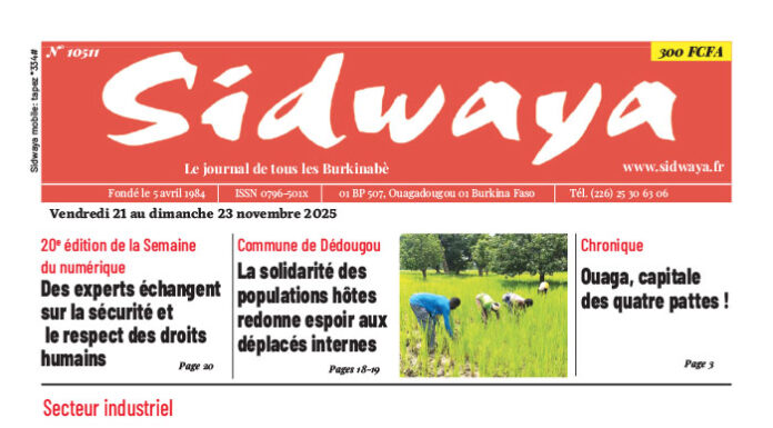 Une Sidwaya du 21 au 23-11-2025