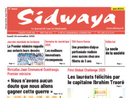 Une Sidwaya du 24-11-2025