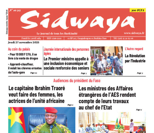 Sidwaya du 27-11-2025