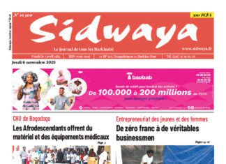 Une Sidwaya du 06-11-2025