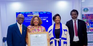 Côte d’Ivoire : Euphrasie Kouassi Yao distinguée « Global Women Ambassador for Peace »