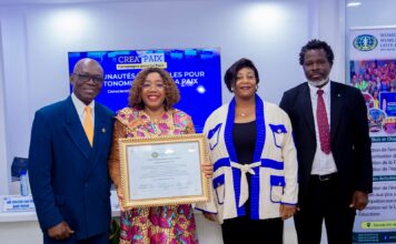 Côte d’Ivoire : Euphrasie Kouassi Yao distinguée « Global Women Ambassador for Peace »