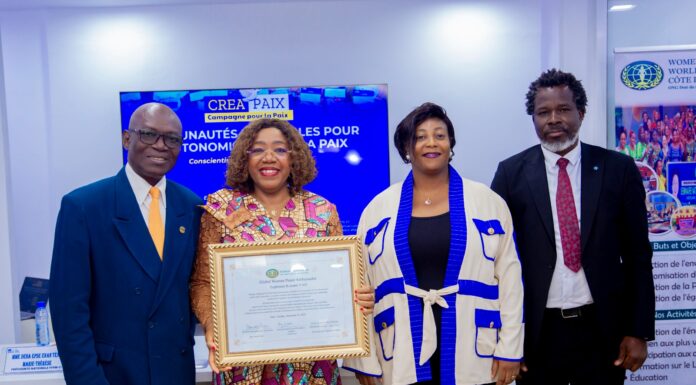 Côte d’Ivoire : Euphrasie Kouassi Yao distinguée « Global Women Ambassador for Peace »