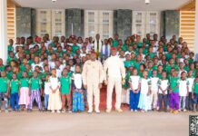 Le capitaine Ibrahim Traoré aux pupilles de la Nation : « Vous êtes les vrais héros »