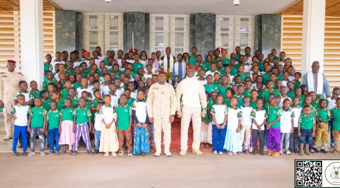 Le capitaine Ibrahim Traoré aux pupilles de la Nation : « Vous êtes les vrais héros »