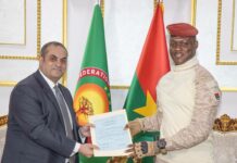 PRÉSENTATION DES LETTRES DE CRÉANCE : Mohamed Zakaria Hussein EL GHAZAWY, nouvel Ambassadeur égyptien au Burkina Faso