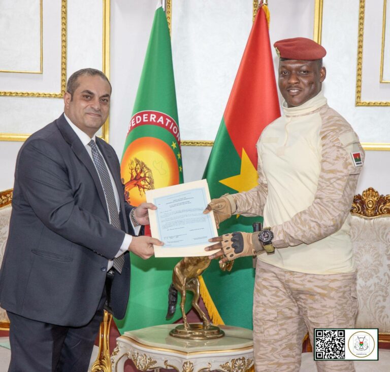 PRÉSENTATION DES LETTRES DE CRÉANCE : Mohamed Zakaria Hussein EL GHAZAWY, nouvel Ambassadeur égyptien au Burkina Faso