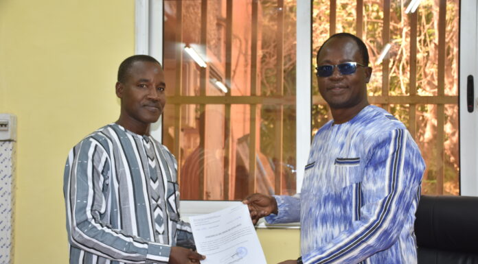 Agence d’information du Burkina: Le nouveau DG Noufou Enoch Kindo Installé dans ses fonctions