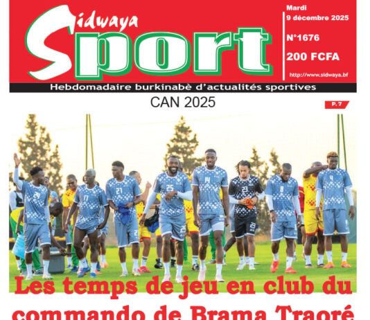 Une Sidwaya Sport du 09-12-2025