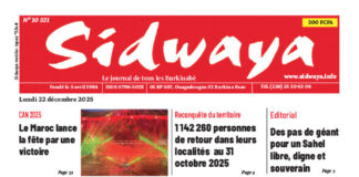 Une Sidwaya du 22-12-2025